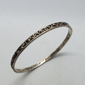 Sterling Silver Taxco Bangle Bracelet 925